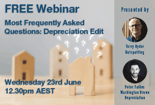 Most Frequently Asked Questions: Depreciation Edit