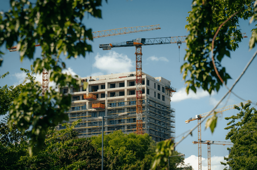 Cranes Show Construction Strong